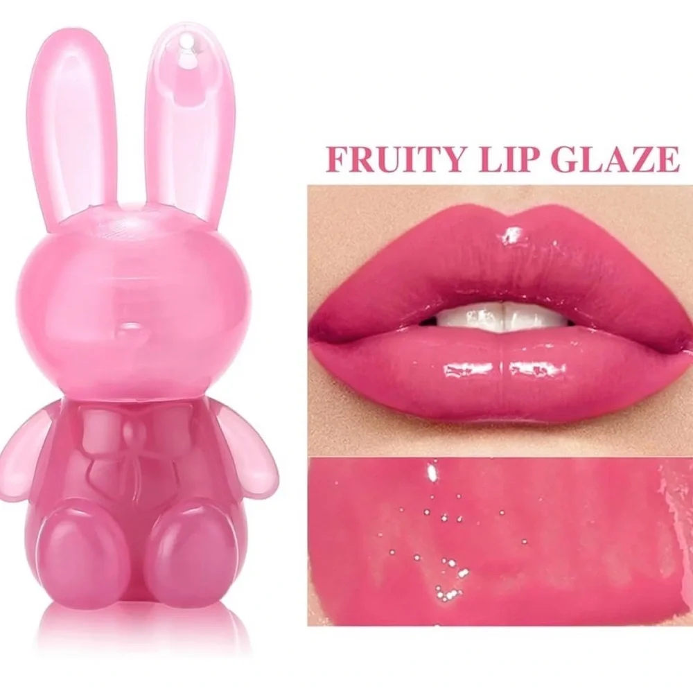 Cute Bunny Lip Tint Keychain Set